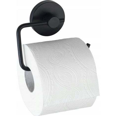 Wenko MILAZZO portarrollos de papel higiénico negro diseño moderno