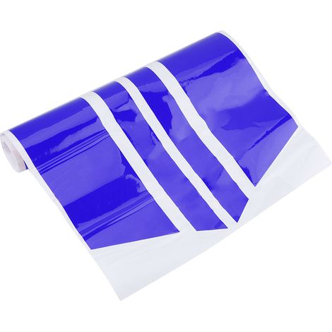 Tiras decorativas de vinilo universales D-655 para paneles laterales, color azul, juego de 270 cm, para bricolaje. (1/4)