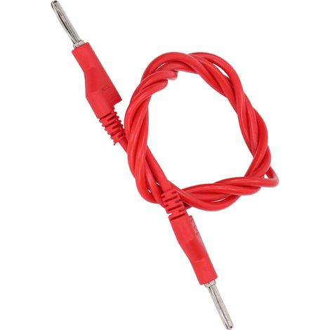 4-mm-Messleitung, stapelbar, mit Bananenstecker (Pistolenstecker), Hochspannungsprüfkabel J.70023Rot (1/5)