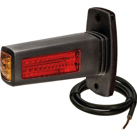 Faro di posizione a LED 124x98x50mm 12/24V con spina P&R (1/3)