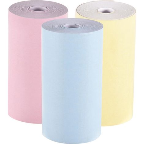 Farbige Thermopapierrolle 57 x 30 mm (2,17 x 1,18 Zoll) für Rechnungen, Belege und Fotos – klare Ausdrucke für PeriPage