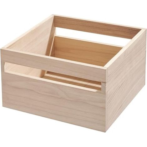 Scatola di stoccaggio in legno con maniglie L25,4 cm - OKA