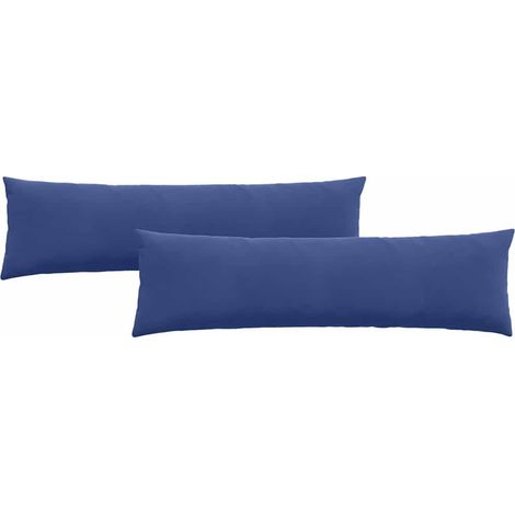 Maison Exclusive - Cojines de sofá 2 pcs Azul Policía 145 x 40 cm