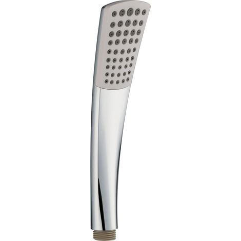 PaulGurkes Handbrause Weiß Chrom Duschkopf Brausekopf Stabbrause Brause Duschbrause