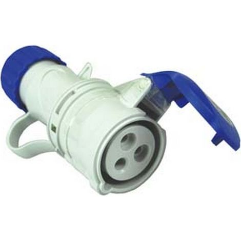 1PZ PRESA INDUSTRIALE VOLANTE ARGO BLU 2P+T CEE IP44 - 16A colore blu 71100