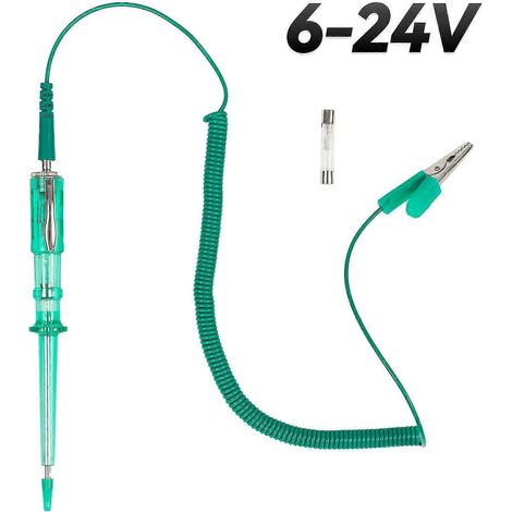 Testeur de circuit, sonde lumineuse, stylo testeur de fusible 6V 12V 24V pour voiture, camion (1/5)