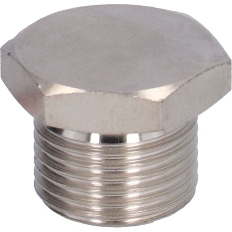 Bouchon à vis hexagonal pour capteur d'oxygène O2, fixation en fer nickelé, pièces automobiles M18x1,5 (1/5)