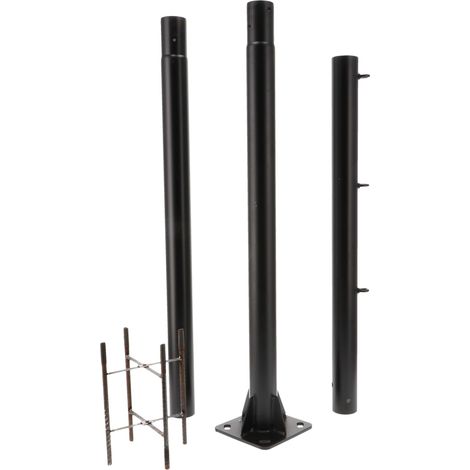 IluminaShop - Columna para Guirnalda 3m Desmontable Negra (1/2)