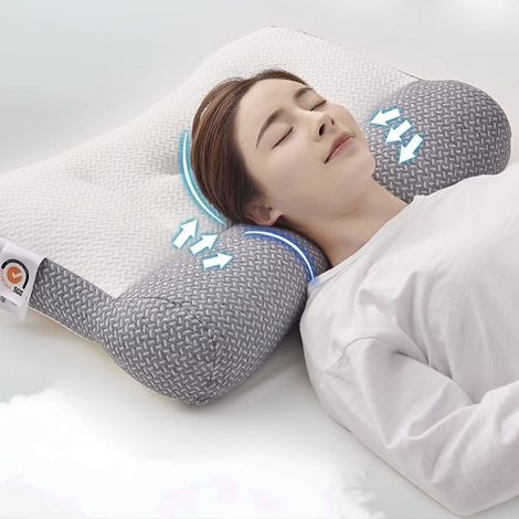 Oreiller De Traction Cervicale - Mousse À Mémoire De Forme - Pour Sommeil Et Soutien Du Cou - Usage Domestique Ou En Résidence - 1 Pièce (1/5)
