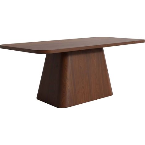 Oviala – Table de salle à manger rectangulaire 180 cm – Effet bois de pin – 8 places – Structure MDF robuste – Finition facile d'entretien (1/5)