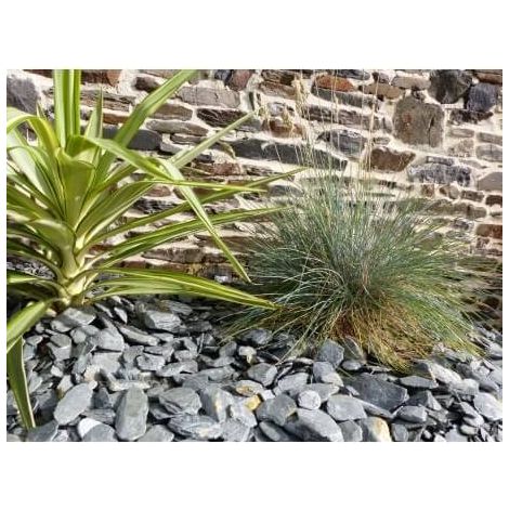 Paillage Ardoise GRIS  30-60  Pack 17 m² - 40 sacs - 1000 kg