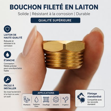 Adaptateur plomberie laiton modèle A 3/8 femelle G1/2 mâle raccord 10 × 6 × 4 cm 40 g – Livraison gratuite (1/5)