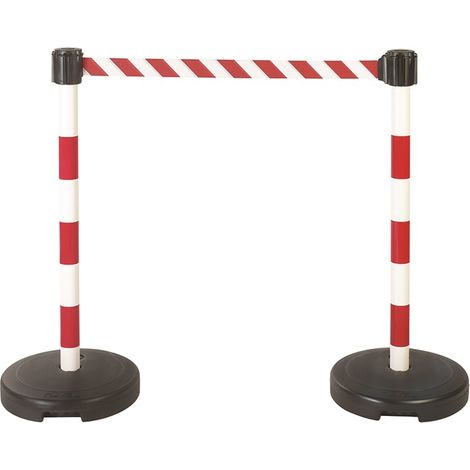 PROVOST - Poteaux à sangle étirable Provost - Lot de 2 (PVC, 100 cm)