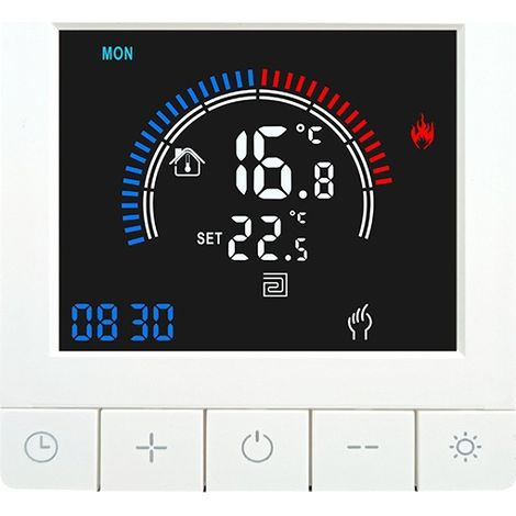 K5H16A-WiFi Thermostat connecté intelligent pour chauffage électrique au sol et chaudière à gaz – Contrôleur de température pour plancher chauffant électrique et chaudière murale (1/5)