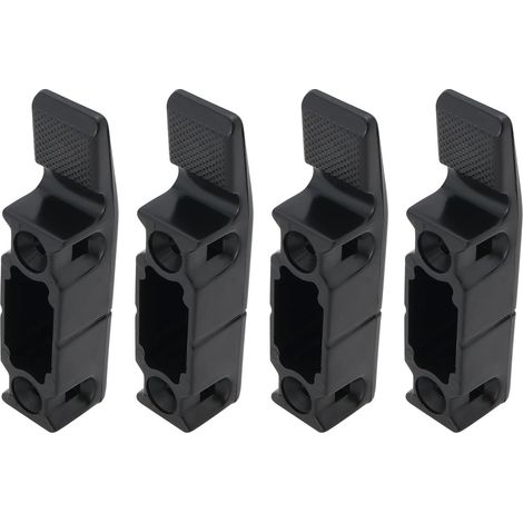 4pcs Supports de Fixation Plinthes pour Plaque de Montage Multi-clips à La Plupart des Panneaux Muraux Adaptés (64 X 15 X 15 Mm) (1/5)