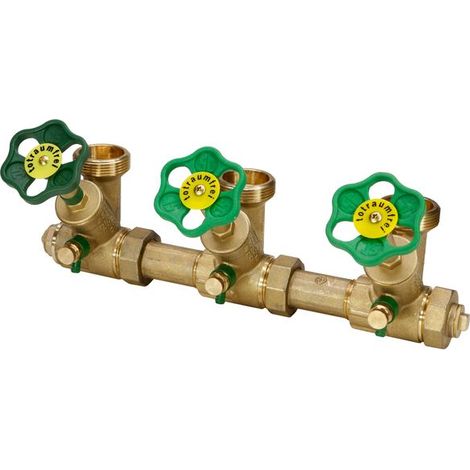 JS DISTRIBUTEUR ATV, ROBINET DE REPARTITION, SPINDEL, TRIPLE, DN25, ENTRÉE 1", SORTIE 1 1/2" (1/3)