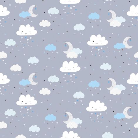 Papel pintado gráfico Profhome 381252 papel pintado no tejido ligeramente texturado con dibujo gráfico mate azul gris blanco 5,33 m2 (1/4)