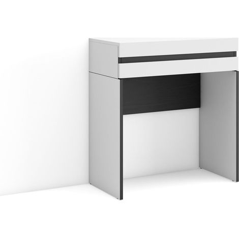 Skraut Home Tavolo da toeletta Tavolo da Trucco, stoccaggio 70x75x35 cm Con cassetto Camera da letto Stile moderno Bianco (1/5)