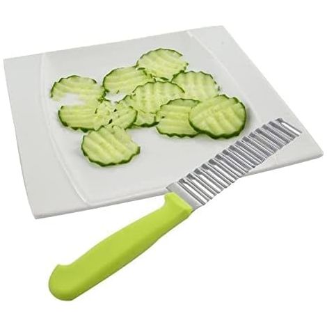 Coupe-pommes de terre ondulé, outil pour chips maison et frites ondulées, hachoir à légumes créatif (1/5)
