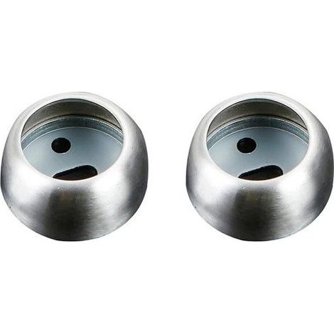 Lot de 5 supports à bride pour tringle de penderie, robustes, pour cabine de douche, avec vis (forme en O, 25 mm), couleur (1/4)