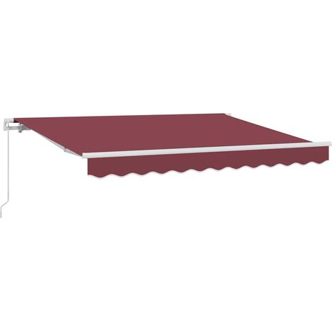 Maison Exclusive - Tenda Retrattile Borgogna 250 x 200 cm Tessuto