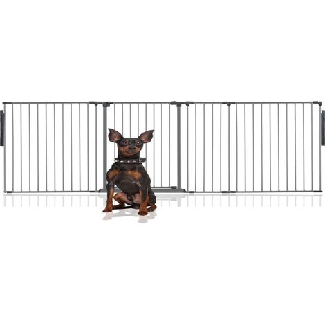 Bettacare Premium Multi Panel Flexible Pet Barrier, up to 272cm Wide, Grey, 70cm High