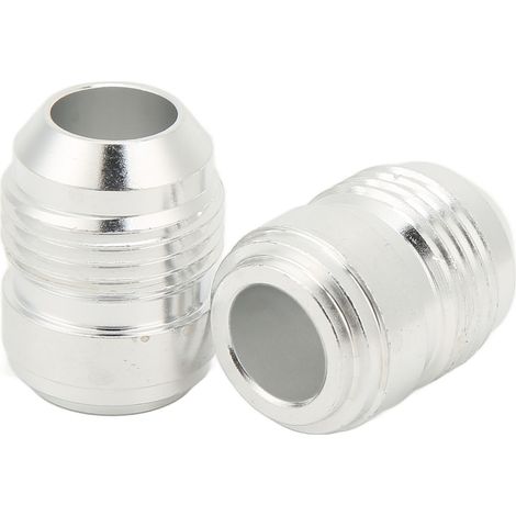 Lot de 2 bouchons à souder AN10 en alliage d'aluminium, raccords de tuyauterie mâles universels pour voiture (1/5)
