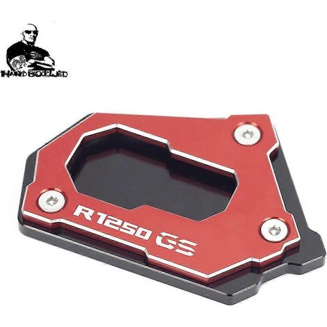 Für BMW R 1200 GS LC, R1200 GS, R1250 GS, R 1200 GS Adventure (2014–2022): CNC-Seitenständer-Verlängerungsplatte (rot) – R1250GS-1 (1/5)