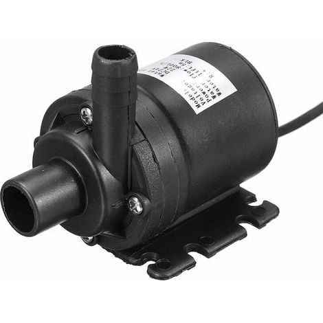 Pompe de circulation d'eau, Tovbmup, 800 L/h, 5 m, 12 V/24 V, noire, 78,5 x 64,7 mm (1/5)