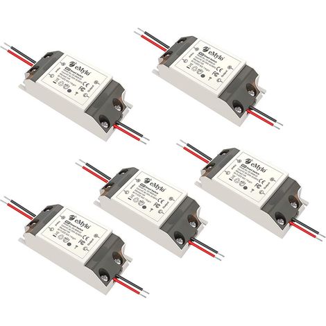 eMylo Commutateur WiFi intelligent Interrupteur d éclairage WiFi universel Smart Home DIY Module de relais sans fil Télécommande Minuterie Commande vocale avec Alexa Google Home 5 Pièces (1/5)