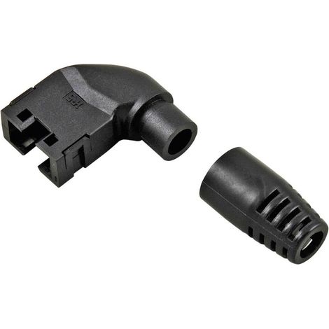 Passe-câble anti-pliage pour connectique RJ45 Hirose, coudé Hirose Electronic RJ45-KS90LR RJ45 Protection anti-pliure P (1/2)