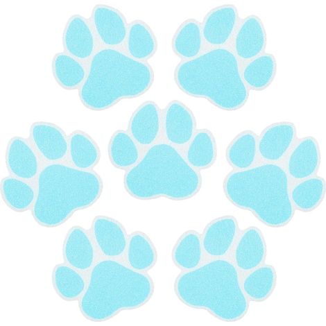 Lot de 20 grands autocollants antidérapants pour baignoire, douche, tapis de sol avec grattoir de qualité supérieure (bleu)