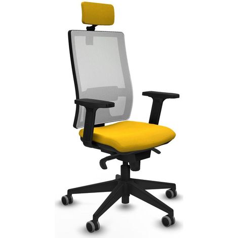 Piqueras y Crespo 2D066G2 Chaise de Bureau Jaune (1/3)