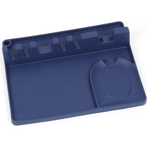 Repose-cuillère 2 en 1 en silicone avec coussinet anti-gouttes, compatible avec de nombreux ustensiles de cuisine. Porte-cuillère pour plaque de cuisson, grande taille, sans BPA, résistant à la chaleu (1/5)