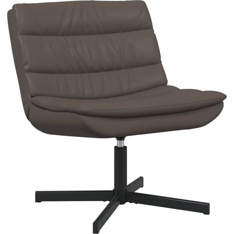 Drehstuhl Braun 63 x 75 x 76 cm Glänzendes PU