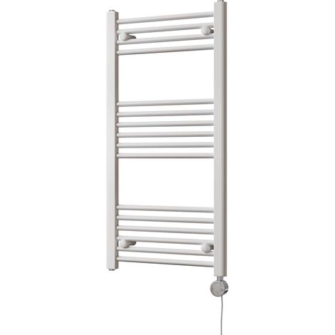 Zennor - White Electric Towel Rail H1000mm x W500mm Straight 400w Thermostatic (1/3)