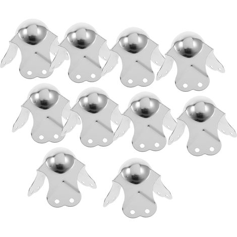 Unomor Lot de 10 protections d angle métalliques à billes en (1/5)