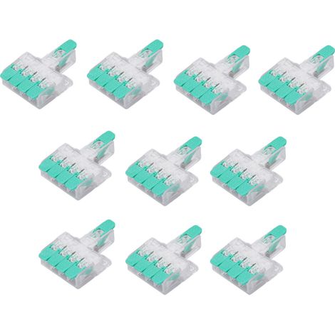 Connecteur de fil Y614G 1 entrée 4 sorties 0,5-6 mm², répartiteur rapide, 41 A 450 V, vendu par paquets de 10. (1/5)