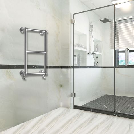 AICA 700X400(HxW) Chrome Traditional Victorian Style Heating Tower Bathroom Towel Heating Rack (1/5)