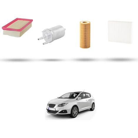 Kit tagliando 4 filtri compatibile con Seat Ibiza III 1.2 12v 51kw dal 2006 al 2009 (1/5)