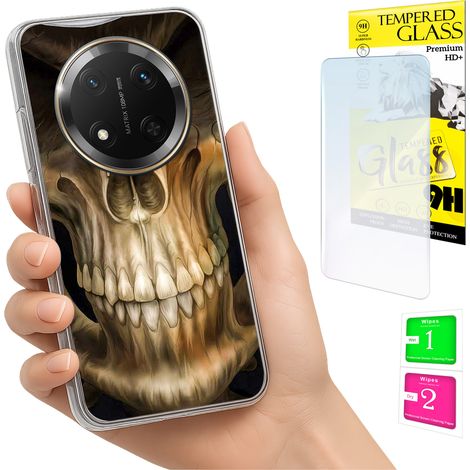 Étui pour Honor Magic7 Lite avec protection photo, coque arrière et verre trempé 9H (1/5)