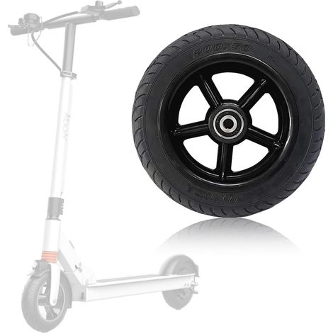 Pneus de Scooter électrique de 8 Pouces, Roue Avant complète 200 x 50, Roues de Remplacement pour Scooters, pneus en Caoutchouc Plein de Scooter électrique avec moyeu, antidérapants, Antichoc (1/5)