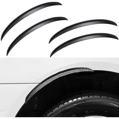 Garde-Boue Elargisseurs d'Aile Universel Voiture Fender Auto Bandes Protection d’Ailes Sourcils de Passage Protection Roue Universel Voiture (43 cm)