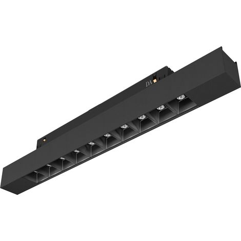 Proyector carril 48V CRETE2 LED SMD 15W 1500lm CRI90 2700K 36º Negro (1/5)