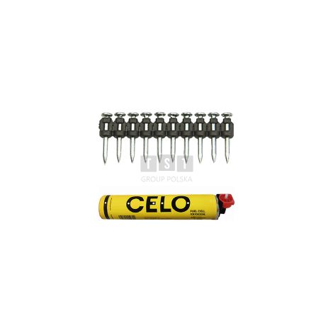 chiodo celo tka 2.7x40mm zincato con cartuccia a gas