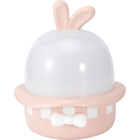 Niedliche, um 360 Grad drehbare Projektorlampe mit USB-Ladefunktion und 8 Musikstücken – ideales Geschenk für Feste und Partys (Rosa) (1/5)