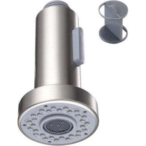 Douchette pour Robinet Cuisine 2 Modes Tête Robinet Remplacement Douchette pour Rétractable Mitigeur,Chromé,G1/2" (1/5)
