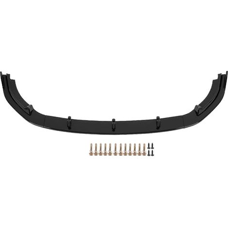 Spoiler anteriore in tre pezzi per paraurti per modelli MK6 GTD 2009-2013, resistente ai raggi UV, nero lucido. (1/5)