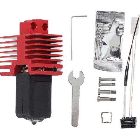 Kit Hotend pour imprimante 3D, buse amovible intégrée en acier trempé de 0.4mm avec fil de thermistance chauffante en céramique pour P1P P1S