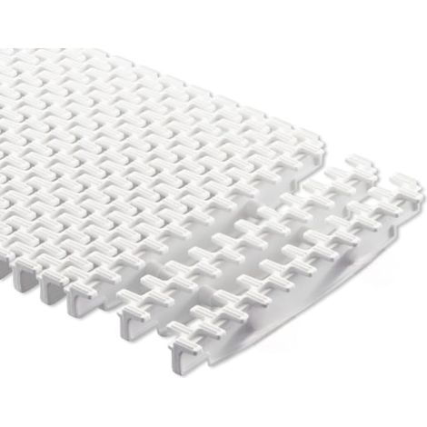1 Mt Griglia Dritta in Polipropilene Speciale Anti-UV per Canale di Sfioro Piscina - Serie DESIGN - Larghezza Mm 250 - Spessore Mm. 25 - Prezzo al Metro (1/2)